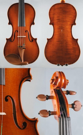 <p>
	Violin.<br />
	Inspired by A. Stradivari 1715<br />
	A. Andreev 2002<br />
	/ New Cremonese Style /</p>
