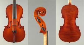 <p>
	Violin.<br />
	Inspired by A. Stradivari 1714<br />
	A. Andreev 2001<br />
	/ New Cremonese Style /</p>
